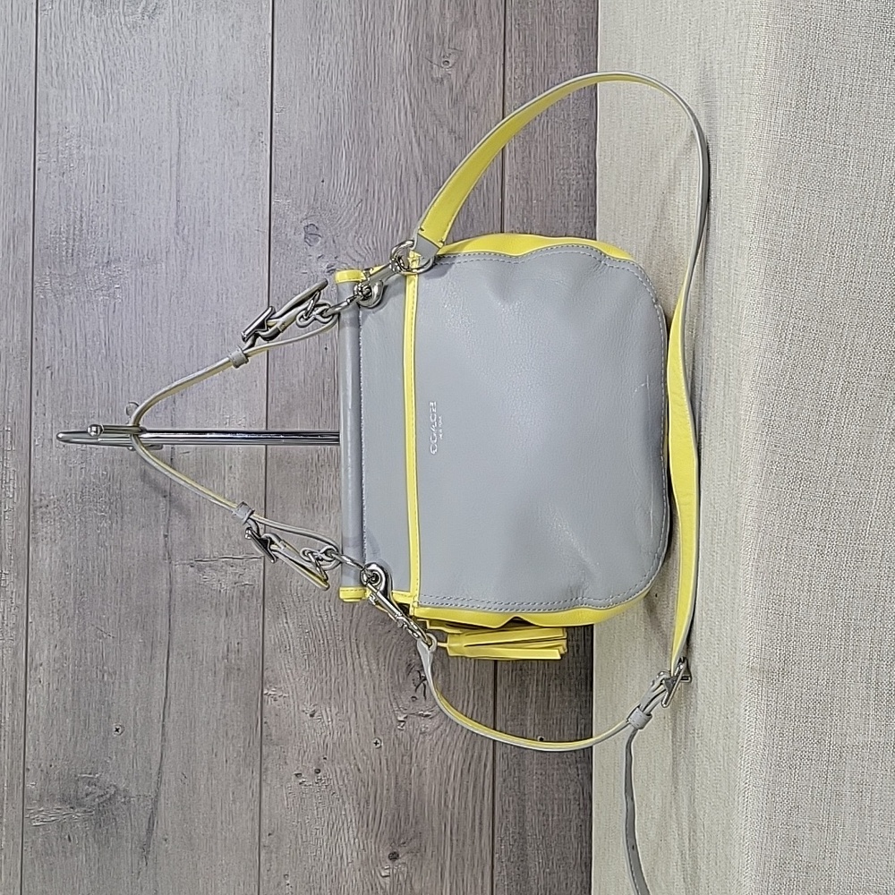 Coach Gray and Yellow Crossbody Bag - Picture 4 of 14